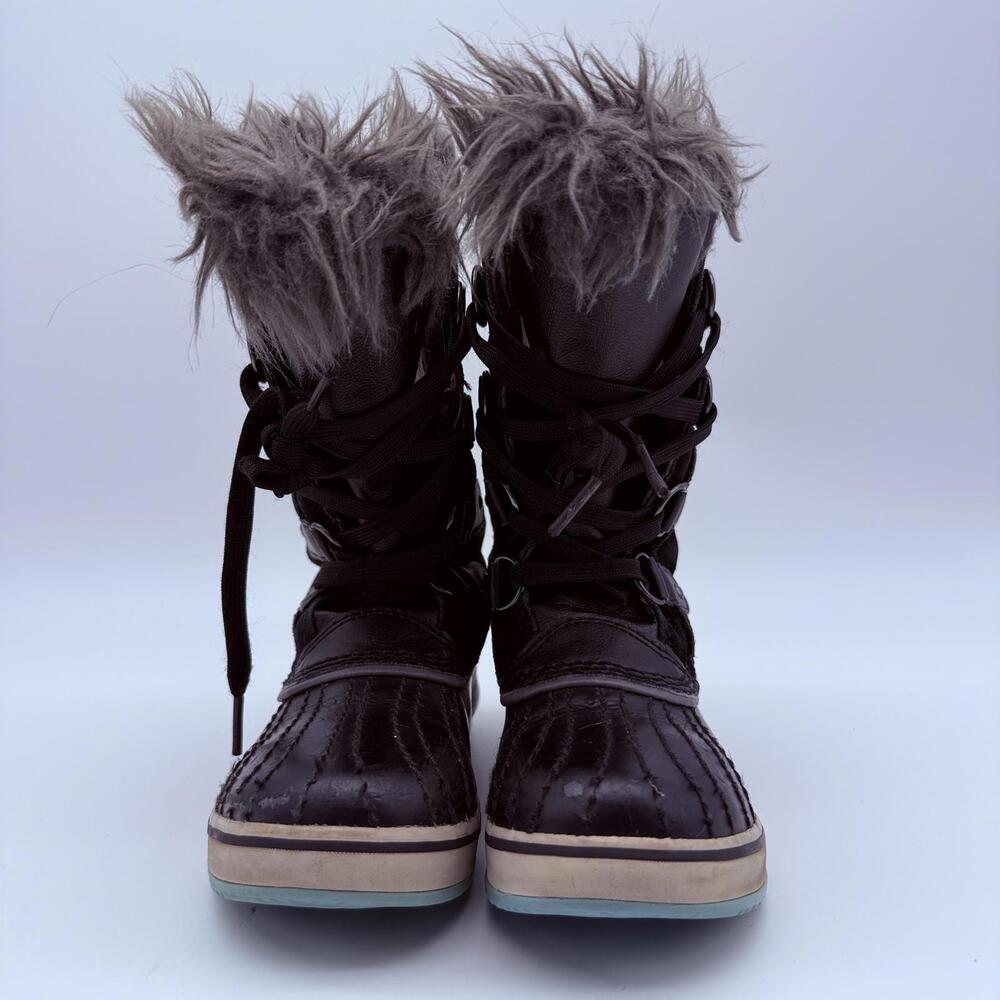 Sorel Youth Tofino Waterproof Winter Boots Black/Ice Size 1 - Picture 2 of 11